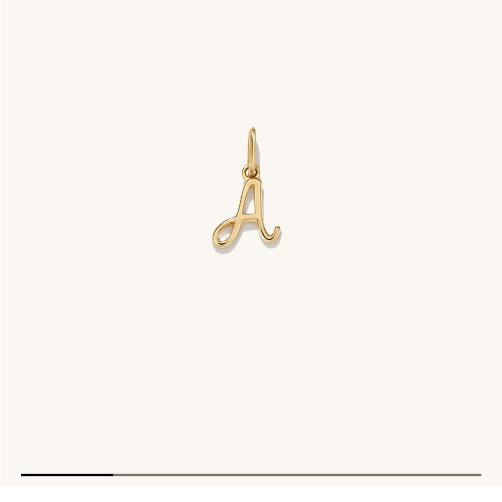 Mejuri initial necklace